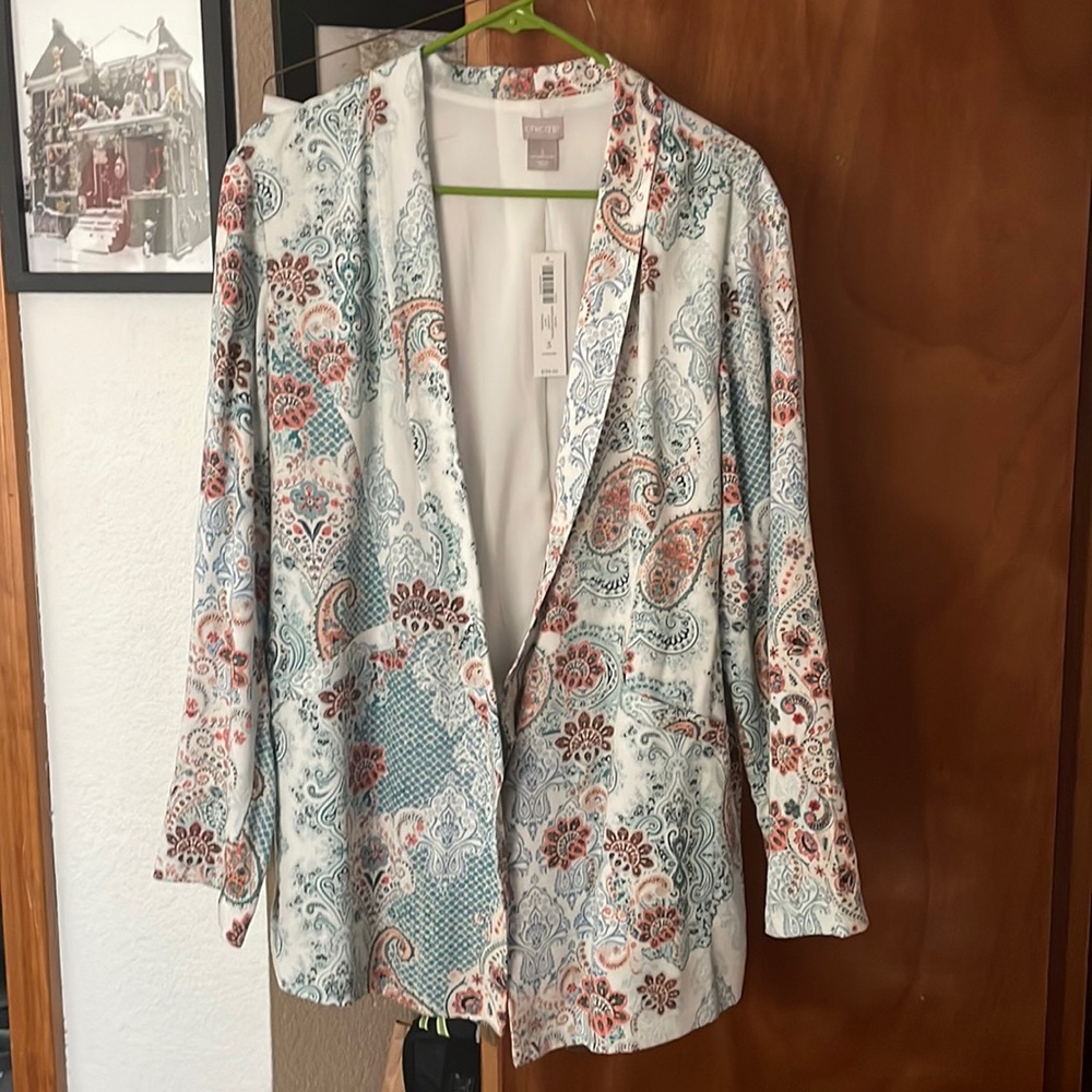 Excellent shape. Never worn.  Tags excellent summer piece.